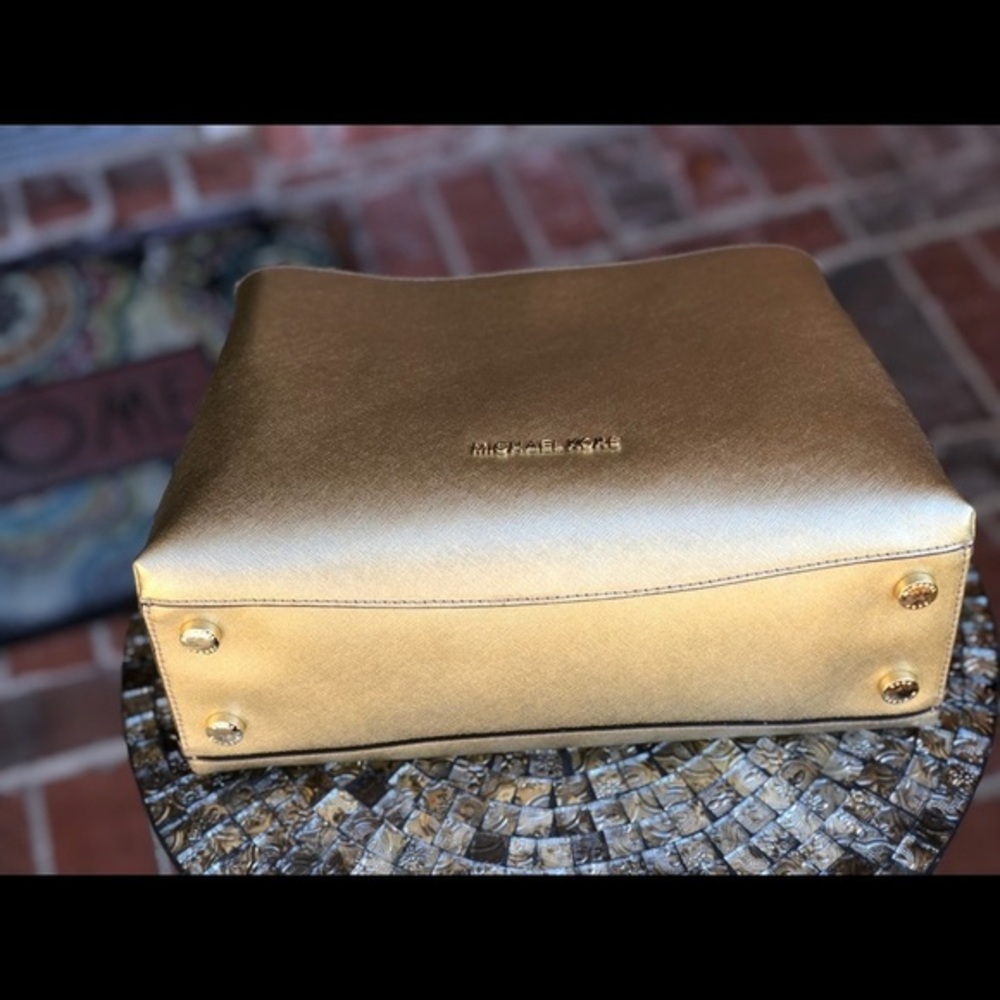 Michael kors Sofia shoulder bag+wallet set golden - Picture 3 of 7